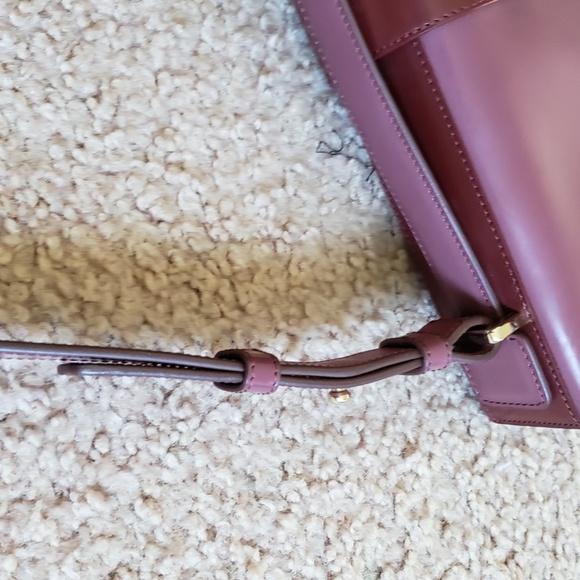 NWOT Roger Vivier Handbag Burgundy Patent Leather Luxury Designer Purple Handbag - Picture 16 of 16